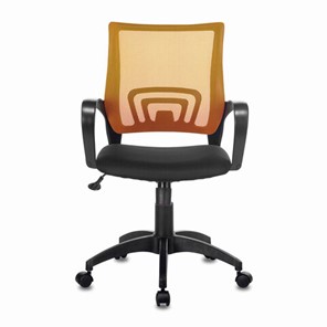 Офисное кресло Brabix Fly MG-396 (с подлокотниками, сетка, оранжевое/черное) 532084 в Сыктывкаре