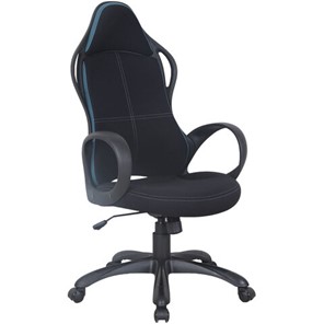 Офисное кресло Brabix Premium Force EX-516 (ткань, черное/вставки синие) 531572 в Сыктывкаре