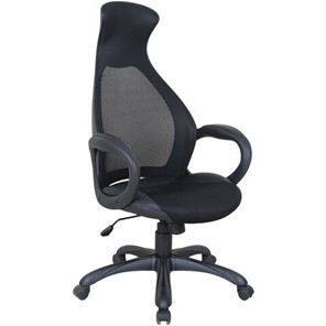 Кресло компьютерное Brabix Premium Genesis EX-517 (пластик черный, ткань/экокожа/сетка черная)   531574 в Сыктывкаре