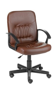 Офисное кресло Чат кожзам коричневый в Сыктывкаре