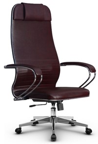 Кресло офисное Metta L 1m 38K2/K топган, нижняя часть 17834 бордовый в Сыктывкаре