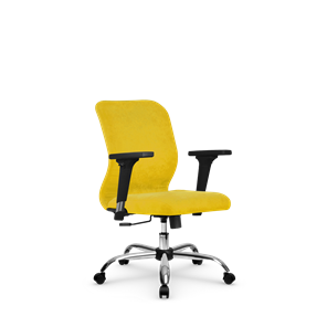 Офисное кресло SU-Mr-4/подл.200/осн.003 желтый в Сыктывкаре