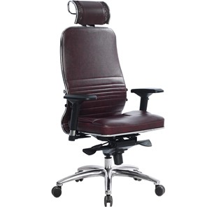 Офисное кресло Samurai KL-3.04, темно-бордовый в Сыктывкаре