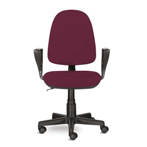 Офисное кресло Brabix Prestige Ergo MG-311 (регулируемая эргономичная спинка, ткань, бордовое) 532422 в Сыктывкаре