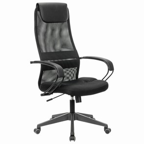 Кресло Brabix Premium Stalker EX-608 PL (ткань-сетка/кожзам, черное) 532090 в Сыктывкаре