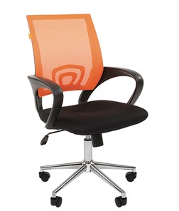 Компьютерное кресло CHAIRMAN 696 CHROME Сетка TW-66 (оранжевый) в Сыктывкаре