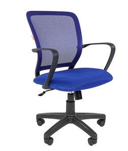 Компьютерное кресло CHAIRMAN 698 black TW-05, ткань, цвет синий в Сыктывкаре