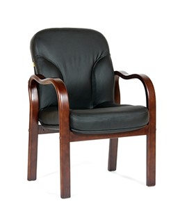 Офисное кресло CHAIRMAN 658 Натуральная кожа черный в Сыктывкаре
