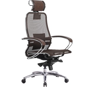 Офисное кресло Samurai S-2.04, темно-коричневый в Сыктывкаре