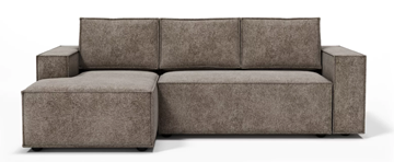 Угловой диван с оттоманкой Лофт 263х159х93 (Ремни/Тик-так) в Сыктывкаре