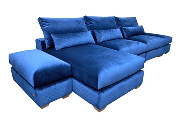 Угловой диван V-10-M ДУ (ПУФ2+Д4+ПС+ПС+ПУФ2), Memory foam в Сыктывкаре