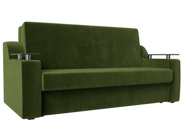 Прямой диван Сенатор Аккордеон 160, Зеленый (Микровельвет) в Сыктывкаре