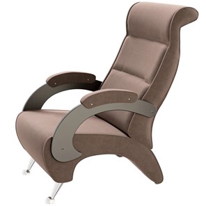 Кресло Деметрио 9Д (каркас венге, м/э коричневый) в Сыктывкаре
