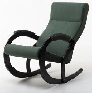 Кресло-качалка в гостиную Корсика, ткань Amigo Green 34-Т-AG в Сыктывкаре
