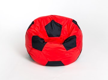 Кресло-мешок Мяч большой, красно-черный в Сыктывкаре