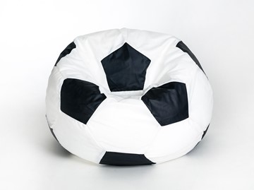 Кресло-мешок Мяч малый, бело-черный в Сыктывкаре