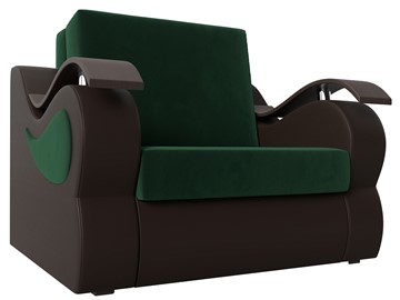 Кресло-кровать Меркурий (60), Зеленый\Коричневый (Велюр\Экокожа) в Сыктывкаре