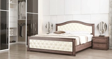 Кровать спальная СВ-Стиль Стиль 3, 160х200, кожзам, с основанием в Сыктывкаре