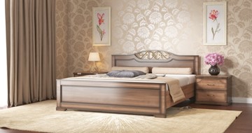 Полутороспальная кровать Жасмин 140*200 с основанием в Сыктывкаре