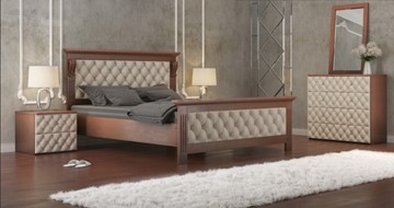 Спальная кровать СВ-Стиль Лидер 160*200 с основанием в Сыктывкаре