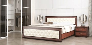 Кровать в спальню СВ-Стиль Стиль 2, 160х200, кожзам, с основанием в Сыктывкаре