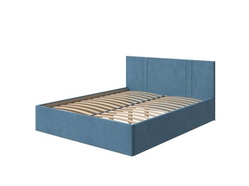 Двуспальная кровать Helix Plus 180х200, Велюр (Monopoly Прованский синий (792)) в Сыктывкаре