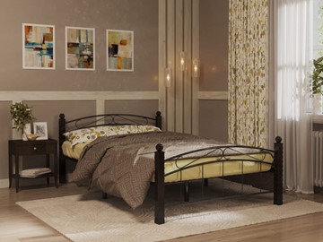 Кровать спальная Гарда 15, 140х200, черная в Сыктывкаре