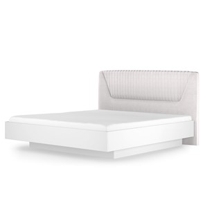 Кровать с механизмом полуторная Марсель-11 (Белый, ткань Catania white) 1400 в Сыктывкаре