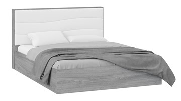 Кровать с механизмом 2-спальная Миранда тип 1 (Дуб Гамильтон/Белый глянец) в Сыктывкаре