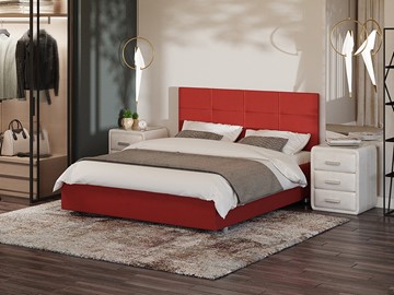 Кровать Proson Neo 160х200, Велюр (Forest 13 Красный) в Сыктывкаре