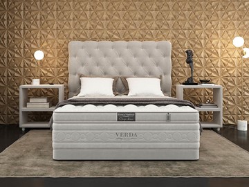 Спальная кровать Cloud Compact/Basement 180х200, Флок (Велсофт Серый) в Сыктывкаре