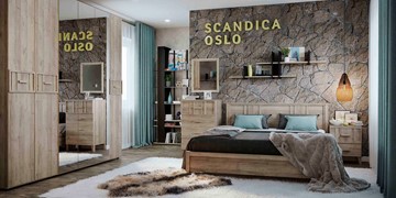 Модульная спальня SCANDICA OSLO №1 в Сыктывкаре