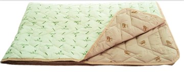 Одеяло «Зима-Лето», ткань: тик, материалы: бамбук/верблюжья шерсть в Сыктывкаре