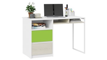 Письменный стол Сканди СМ-386.15.02-20 (Дуб Гарден, Белая, Зеленый) в Сыктывкаре