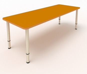 Детский стол 2-местный  (по одну сторону столешн.) СДО-2 (0-3) оранжевый в Сыктывкаре