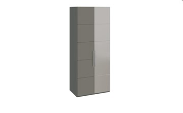 Шкаф Наоми с 1 зеркальной правой дверью, цвет Фон серый, Джут СМ-208.07.04 R в Сыктывкаре
