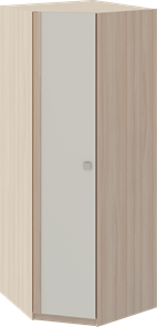 Распашной угловой шкаф Глэдис М21 (Шимо светлый/Белый текстурный) в Сыктывкаре