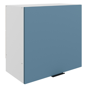 Навесной шкаф Стоун L600 Н566 (1 дв. гл.) (белый/изумруд софттач) в Сыктывкаре