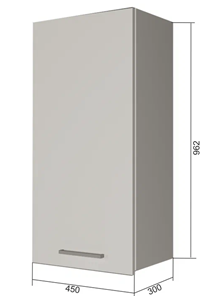 Кухонный шкаф В9 45, Серый/Антрацит в Сыктывкаре