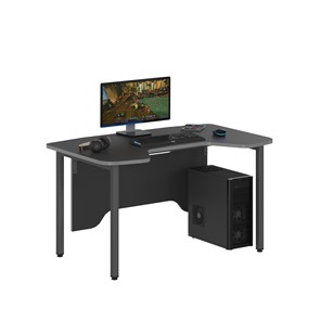 Компьютерный стол SKILLL SSTG 1385, (1360x850x747),  Антрацит /Металлик в Сыктывкаре