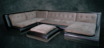 П-образный диван Шад Эвелина со столом-пуфом в Сыктывкаре