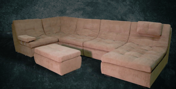 П-образный диван Шад Премьер со столом-пуфом в Сыктывкаре