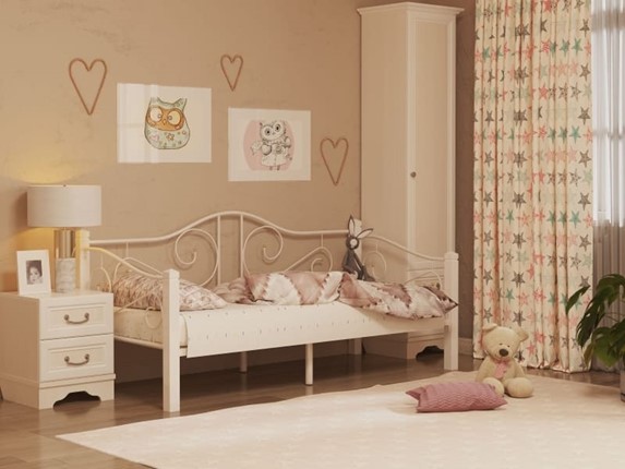 Детская кровать Гарда 7, 90х200, белая в Сыктывкаре - изображение