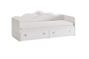 Кроватка Фэнтези с ящиками, белый рамух в Сыктывкаре