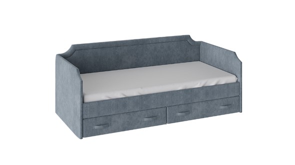 Подростковая кровать Кантри Тип 1, ТД-308.12.02 (Замша синяя) в Сыктывкаре - изображение