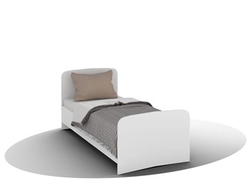 Односпальная кровать ВЕГА Кровать Кр-08 900 с плоским основанием (Белый древесный) в Сыктывкаре