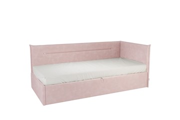 Кроватка 0.9 Альба (Тахта), нежно-розовый (велюр) в Сыктывкаре