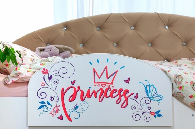 Односпальная детская кровать Эльза с бортиком, Розовый (латы) в Сыктывкаре - изображение 3