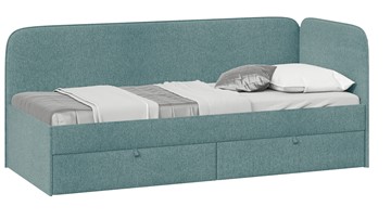 Детская кровать Молли тип 1 (80), Микровелюр Scandi Indigo 11 в Сыктывкаре