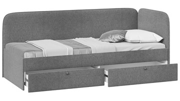Кровать в детскую Молли тип 1 (90), Микровелюр Scandi Graphite 22 в Сыктывкаре - предосмотр 1